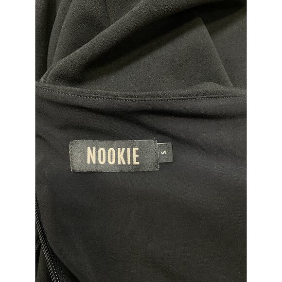 Nookie 'Lust' Black Polyester One Shoulder Gown Size S - Picture 4 of 5